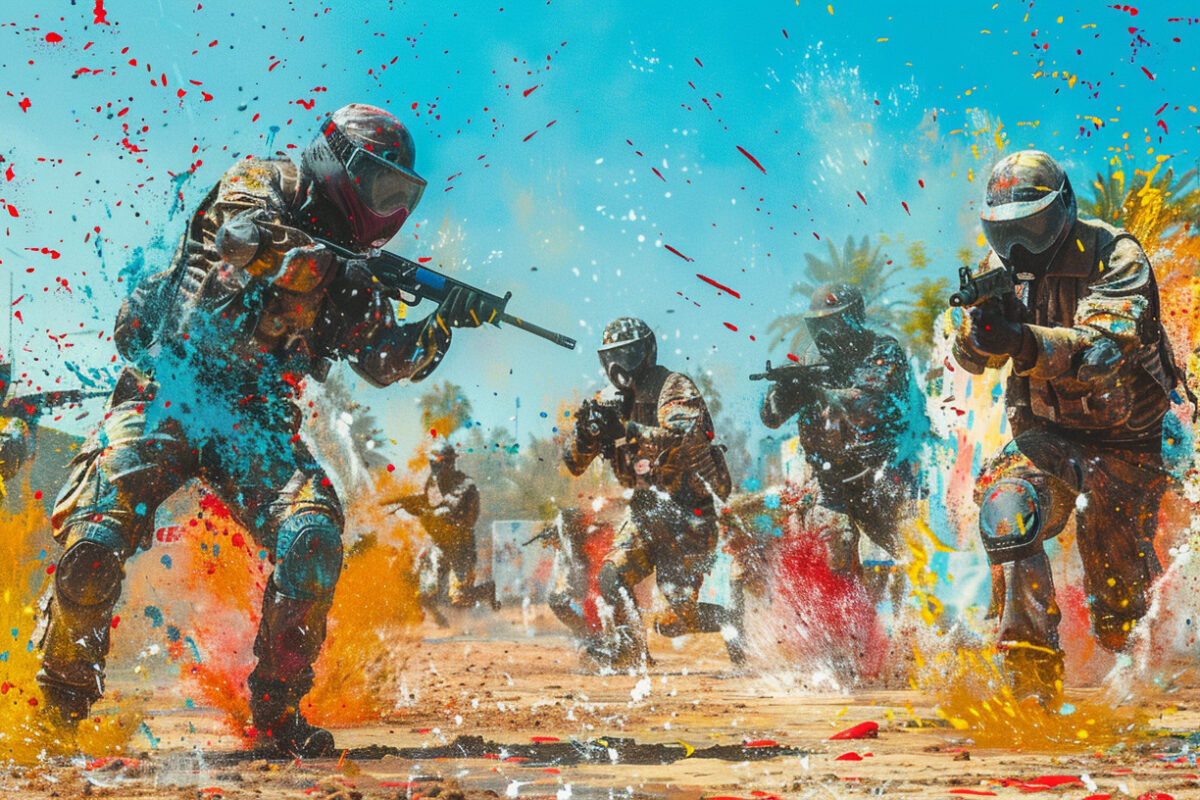 Outdoor Paintball Battle in Amsterdam